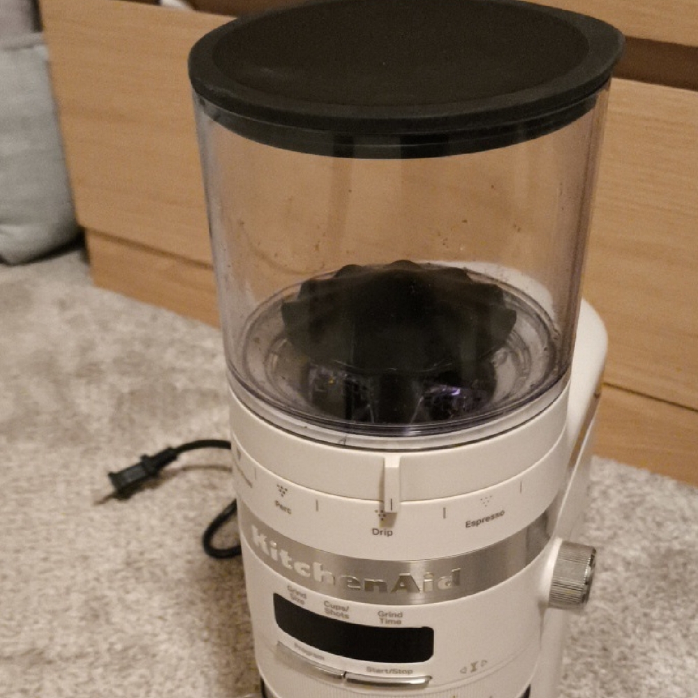 KitchenAid Coffee Grinder in Cream and Silver - Picture 5 of 7
